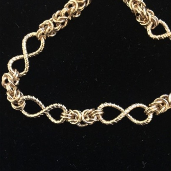Byzantine and Infinity Link 7.25 inch Bracelet - Picture 1 of 9